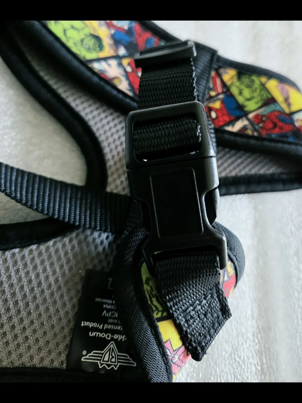 Marvel Dog Superhero Harness in Yellow, Red, Blue, Green